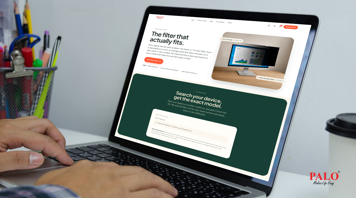 How to Find the Right Privacy Filter for Your Laptop: Introducing PALO’s Find Your Filter Tool
