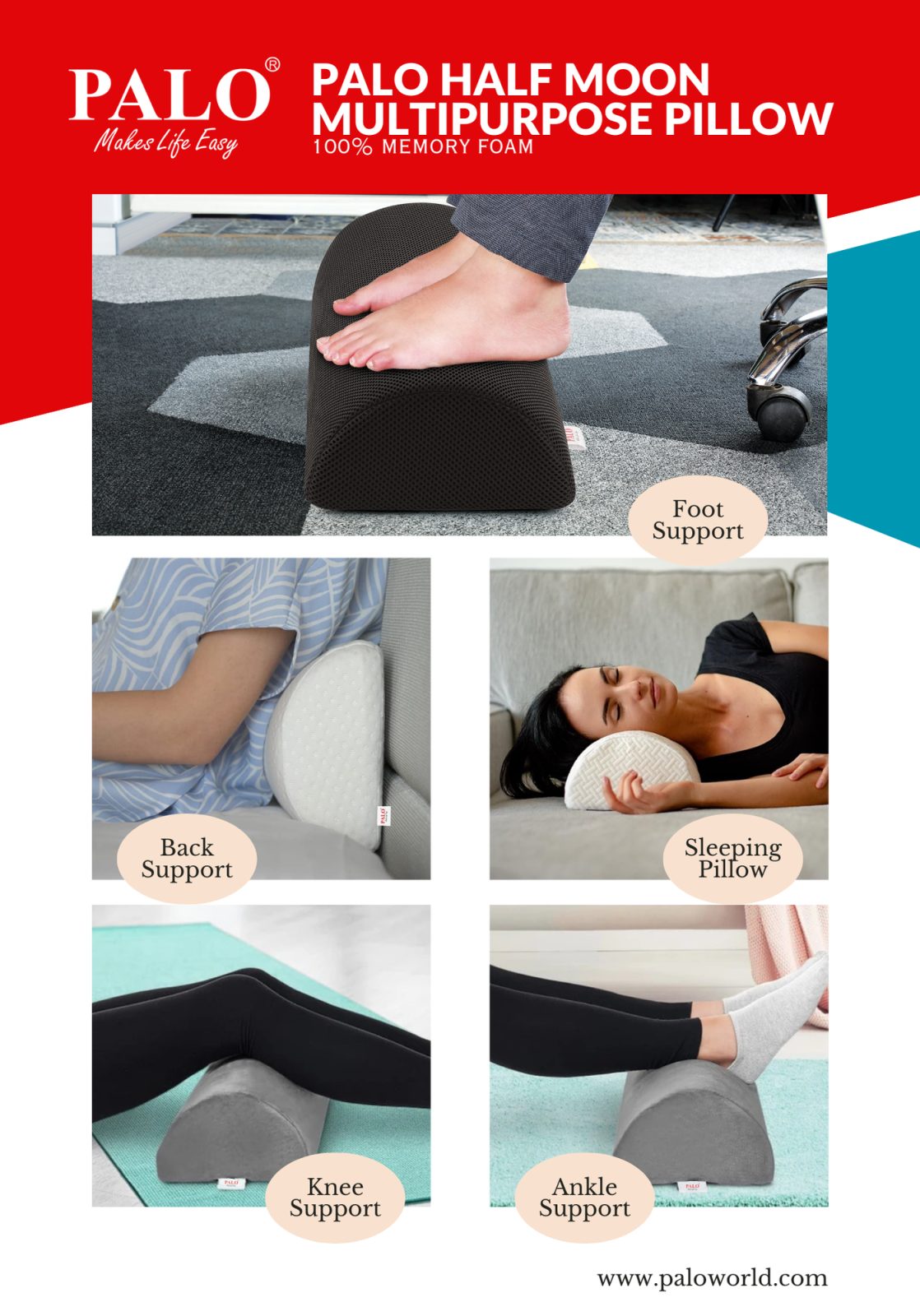 The Multi-Tasker of Comfort: Why PALO Half-Moon Pillow is a Must-Have