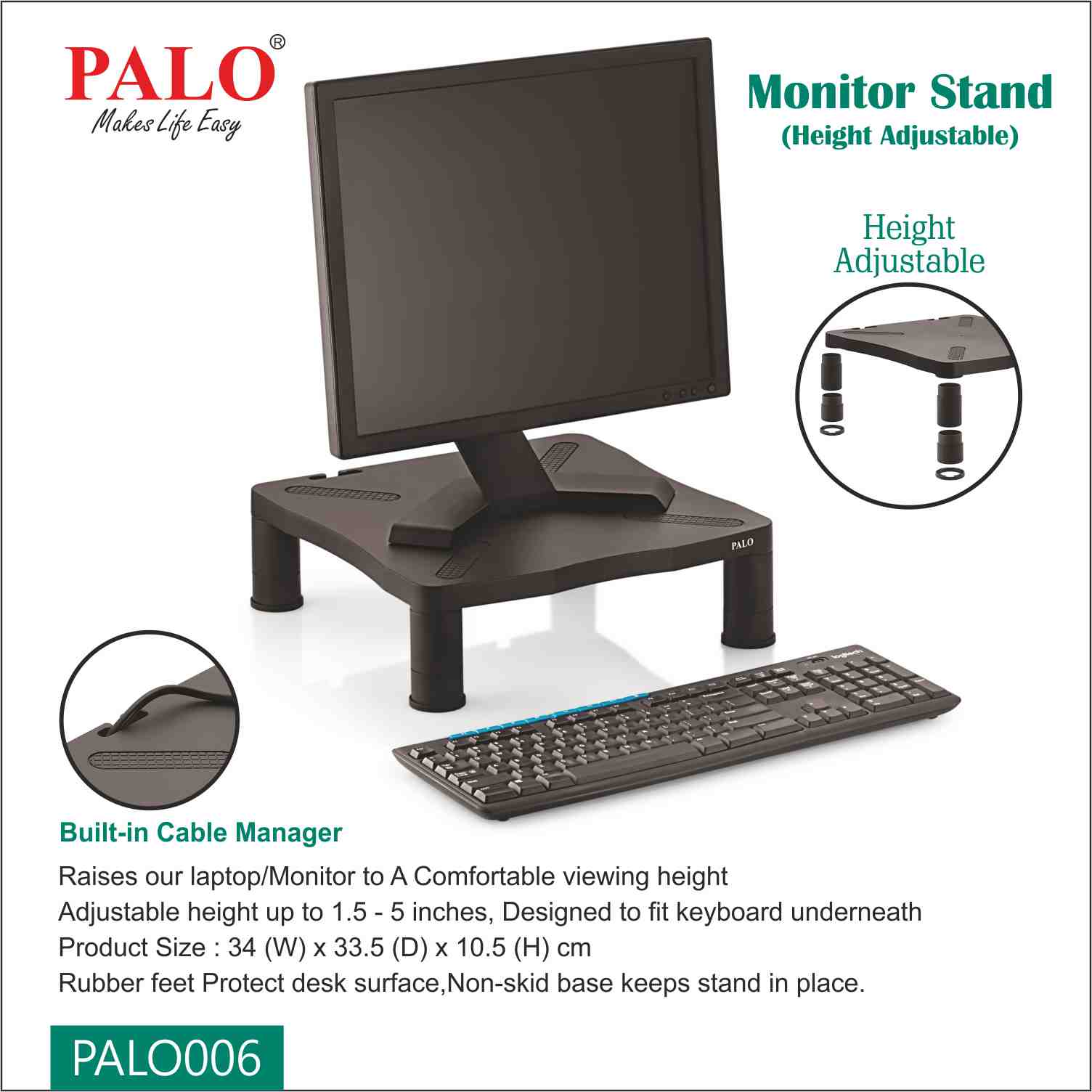 Experience the Ultimate Comfort with the PALO Monitor Stand
