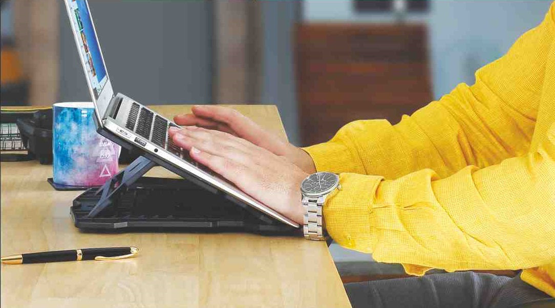 Mastering Productivity and Ergonomic Excellence with Our Foldable Laptop Stand!