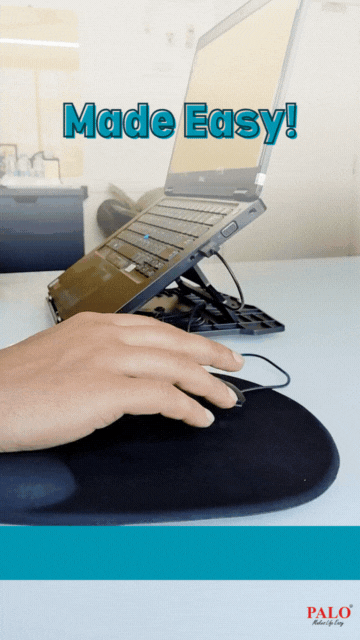 Ergonomic mousepad offering wrist support during computer use.