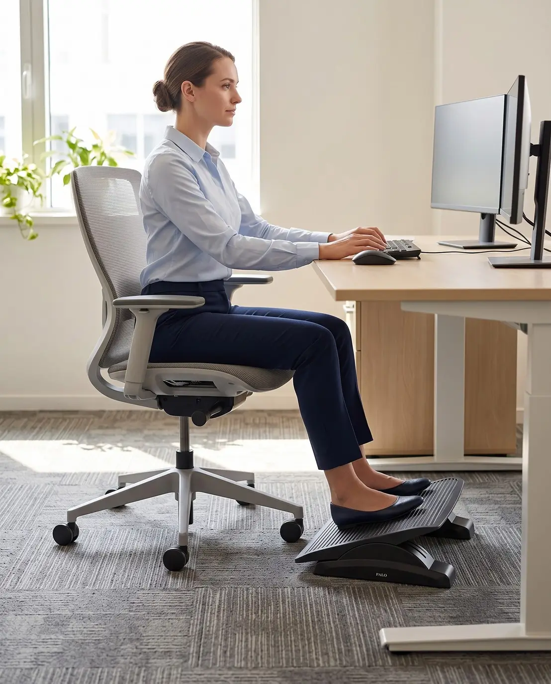 PALO Ergonomic Adjustable Angle Footrest