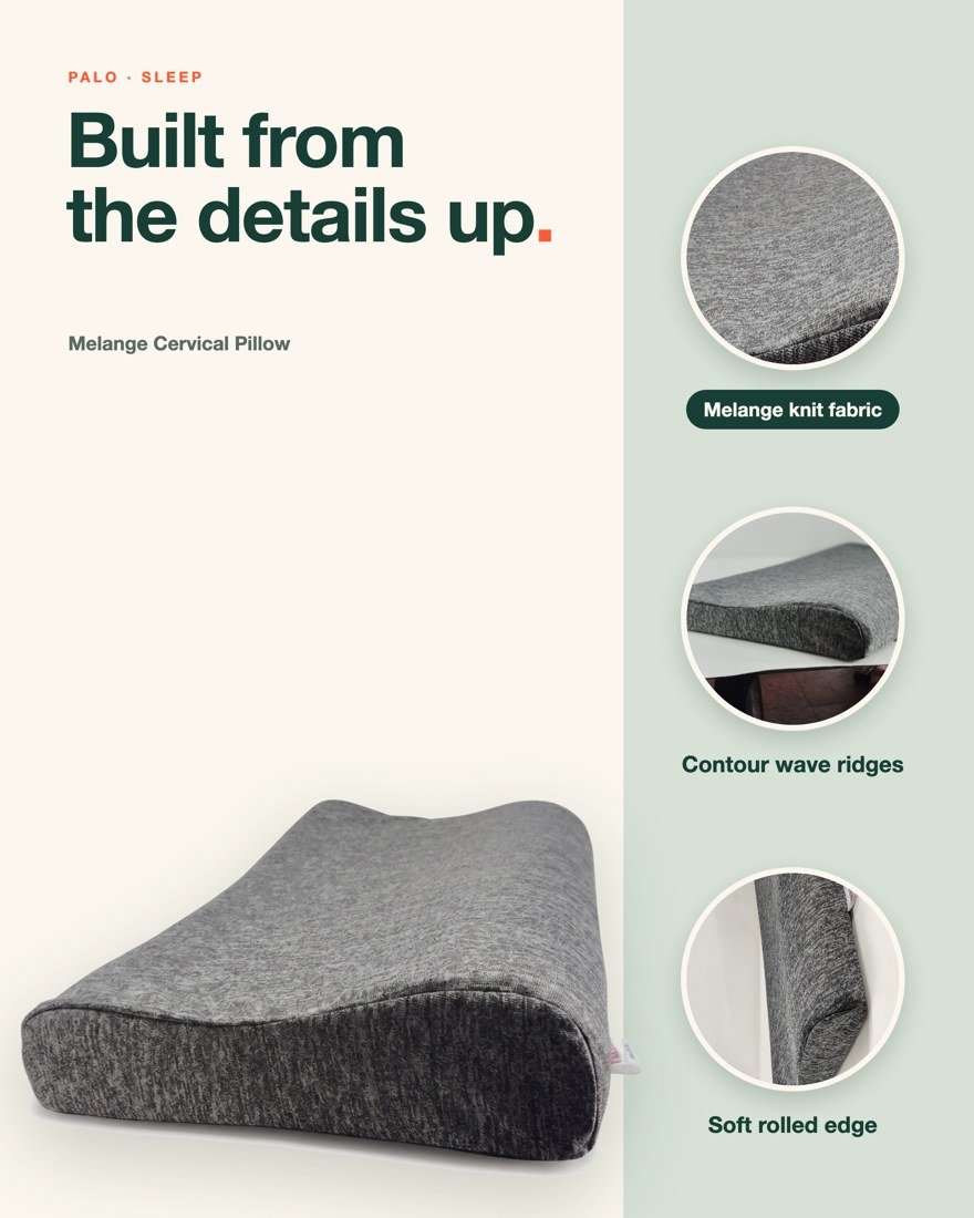 PALO Melange Cervical Contour Pillow