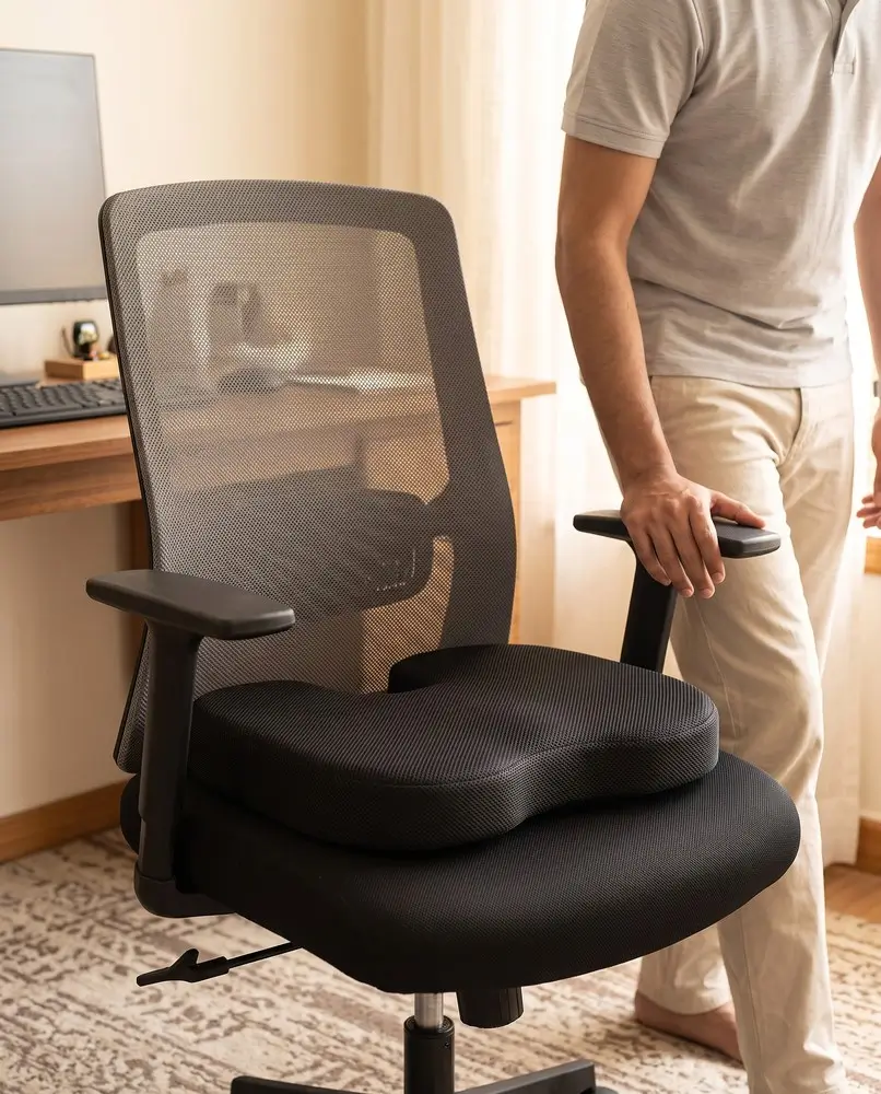 PALO Orthopedic Memory Foam Coccyx Cushion