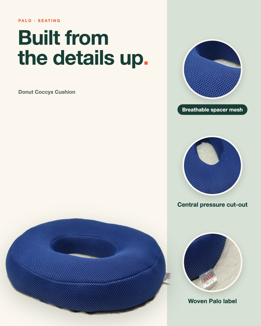 PALO Orthopedic Memory Foam Donut Coccyx Cushion
