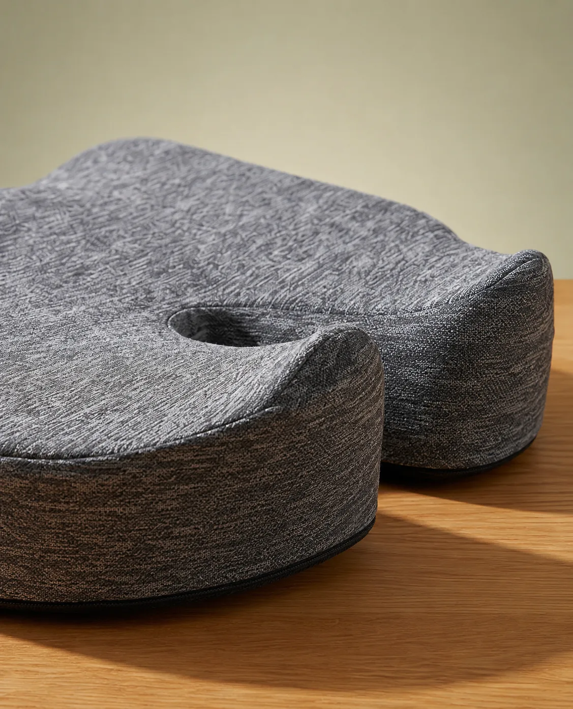 PALO054 Sit-Right Orthopaedic Memory Foam Coccyx Seat Cushion, Grey