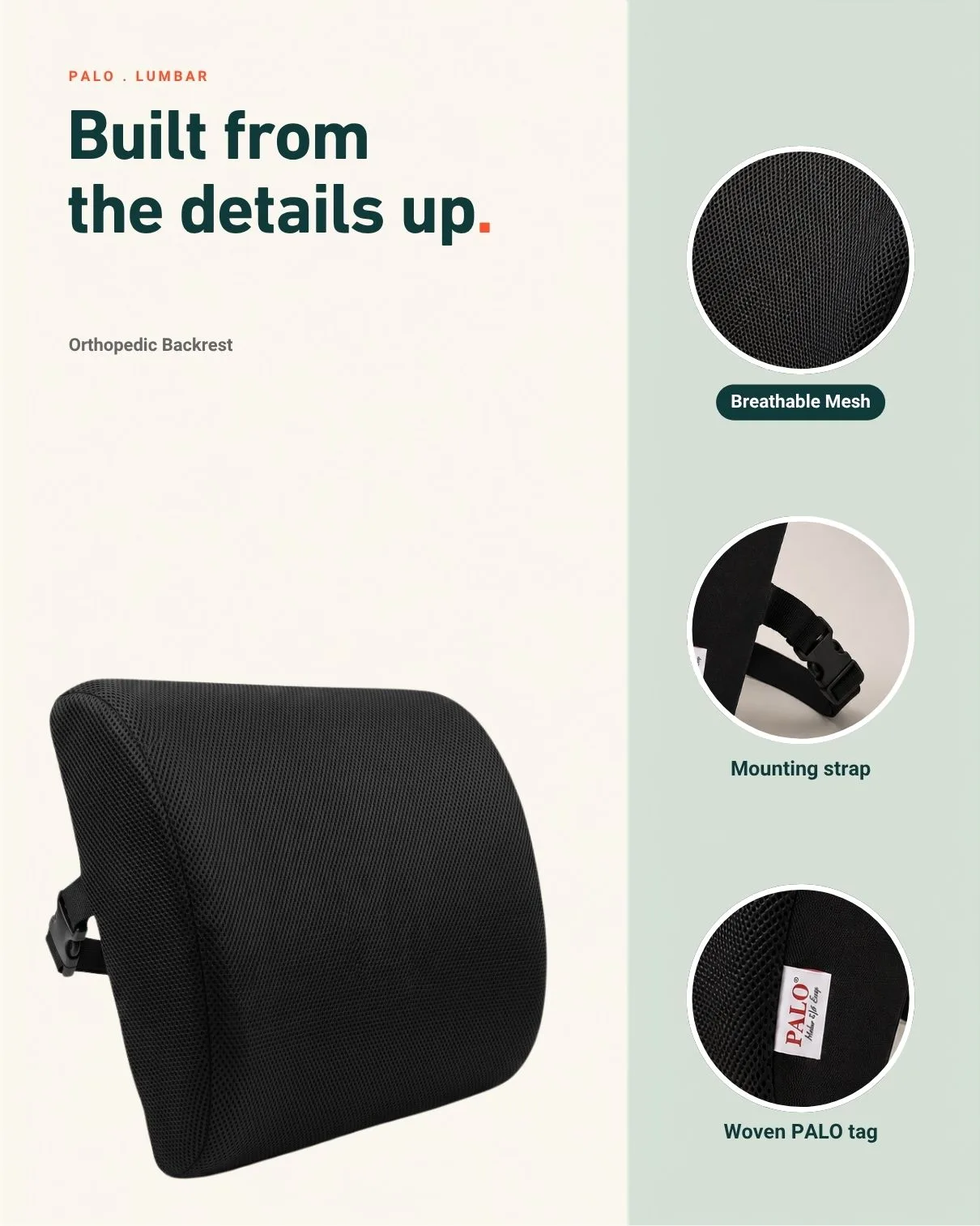 PALO Orthopedic Small Backrest