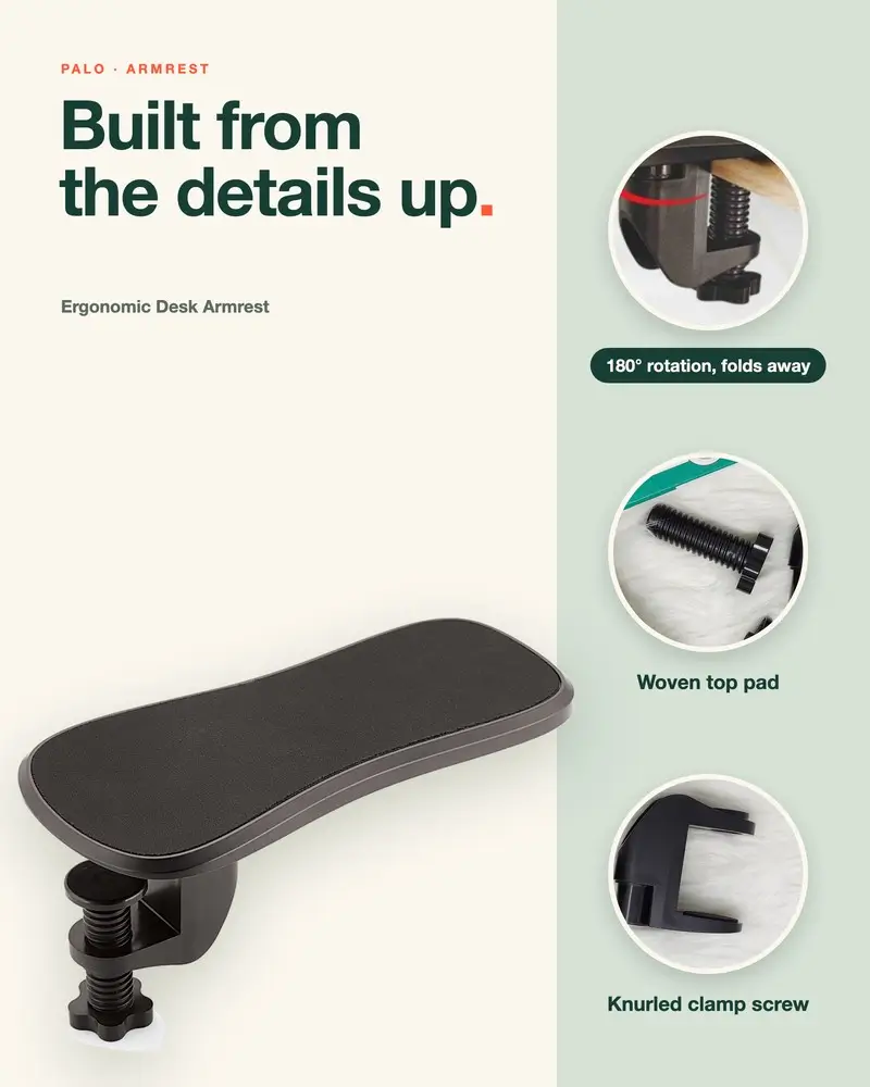 PALO Premium Ergonomic Desk Armrest
