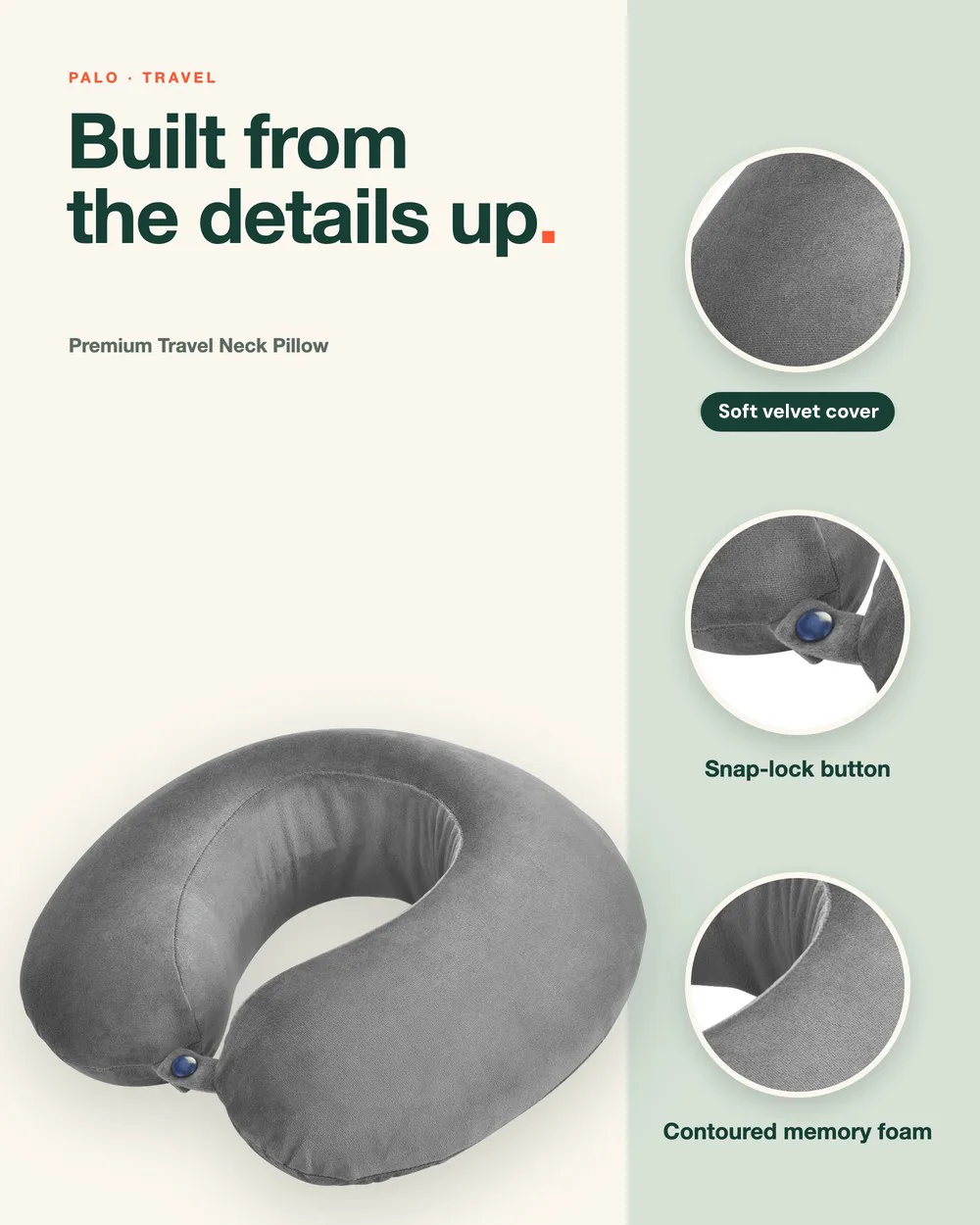 PALO Premium Travel Neck Pillow