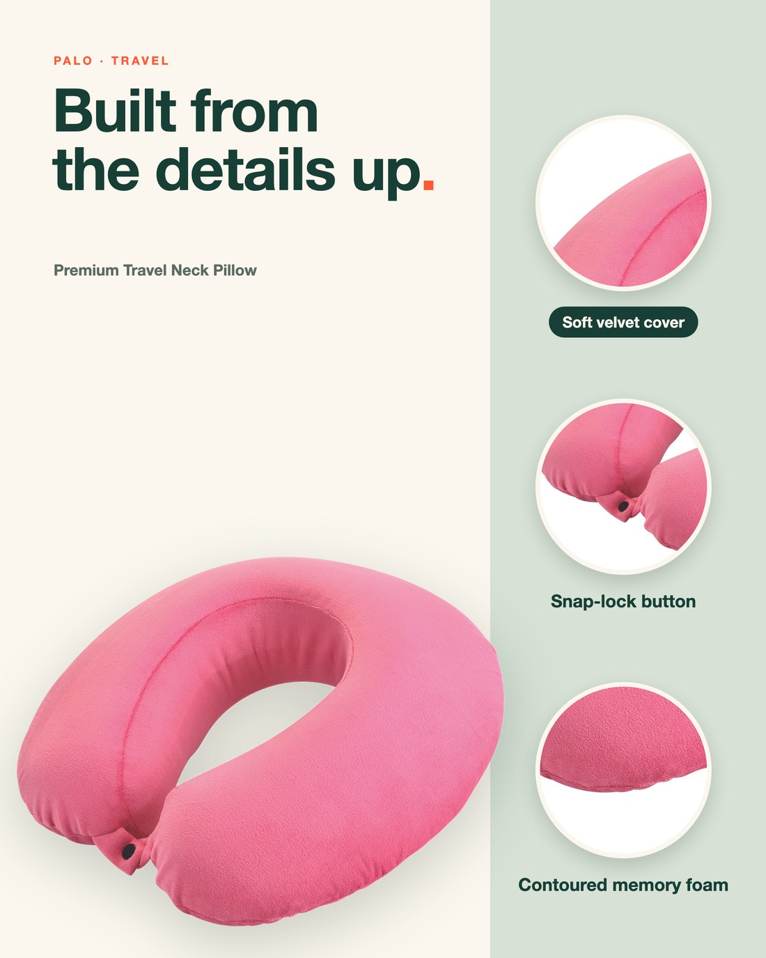 PALO Premium Travel Neck Pillow